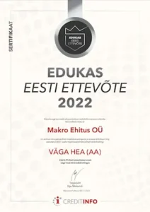 Edukas Eesti ettevõte 2022